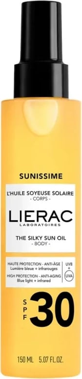 Vaj trupi për diell Lierac Sunissime Silky Sun Body Oil SPF30, 150ml