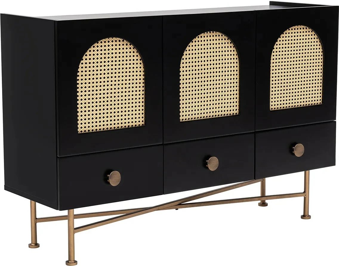 Konsolë Hanah Home, Cliff 63, e zezë