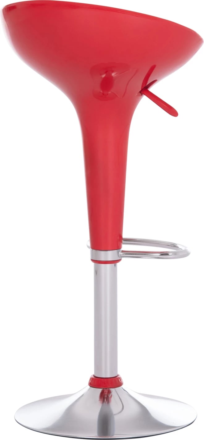 Karrige për bar rrotulluese Daisy, ABS e kuqe me ngritje, set prej 2 copësh, FH200.24, 44x38x85cm