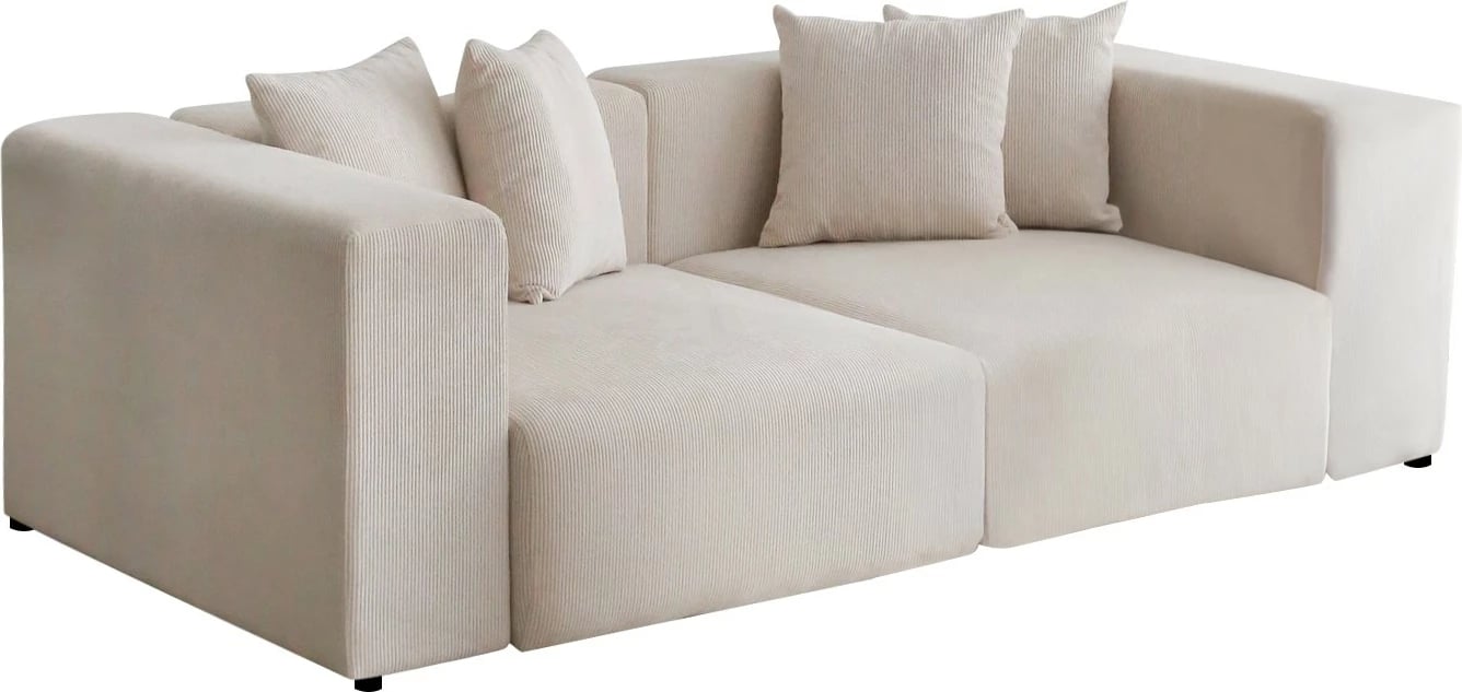 Divan treshe Atelier del Sofa, Yolo, i bardhë