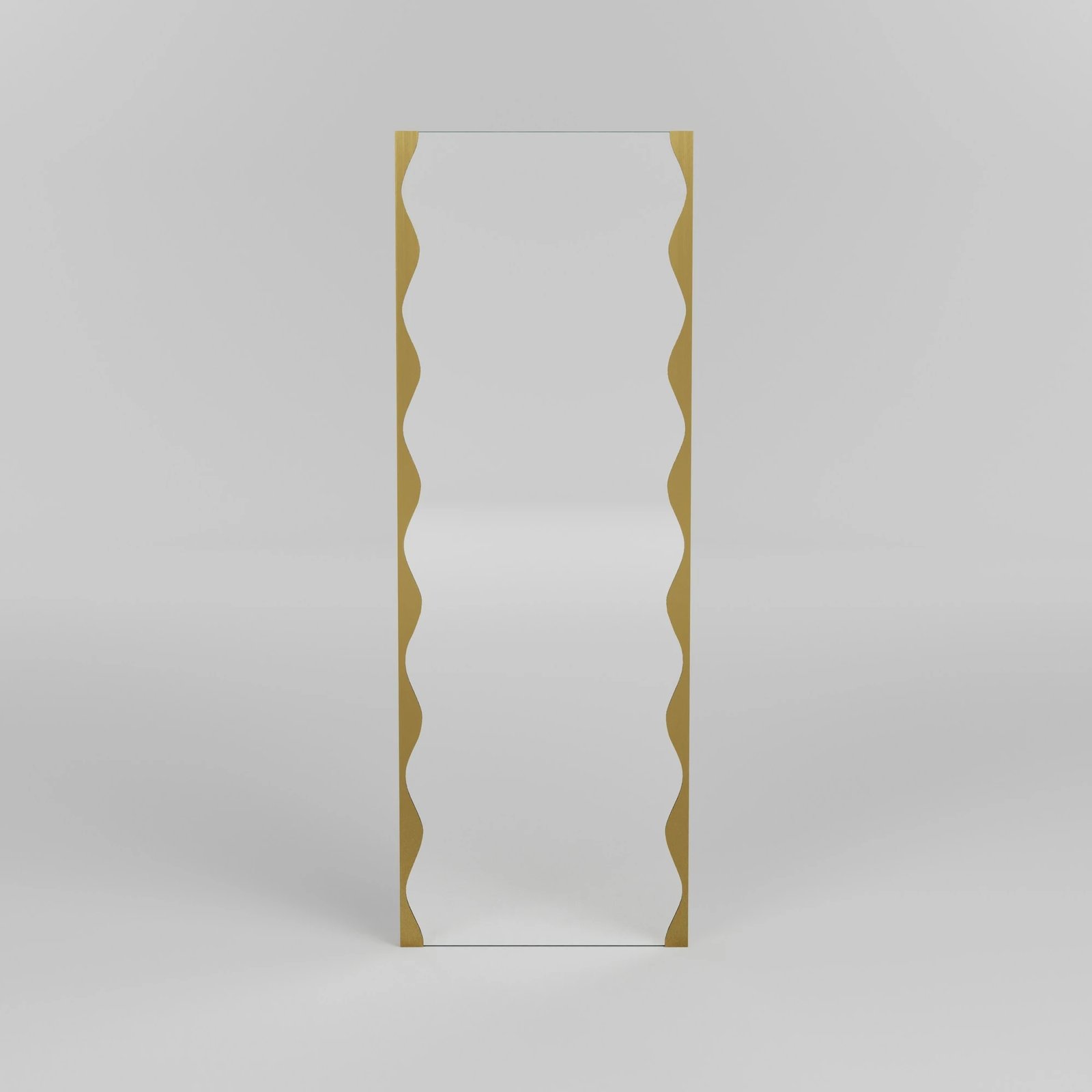 Pasqyrë metalike Melodia, ngjyrë ari, 50x140cm