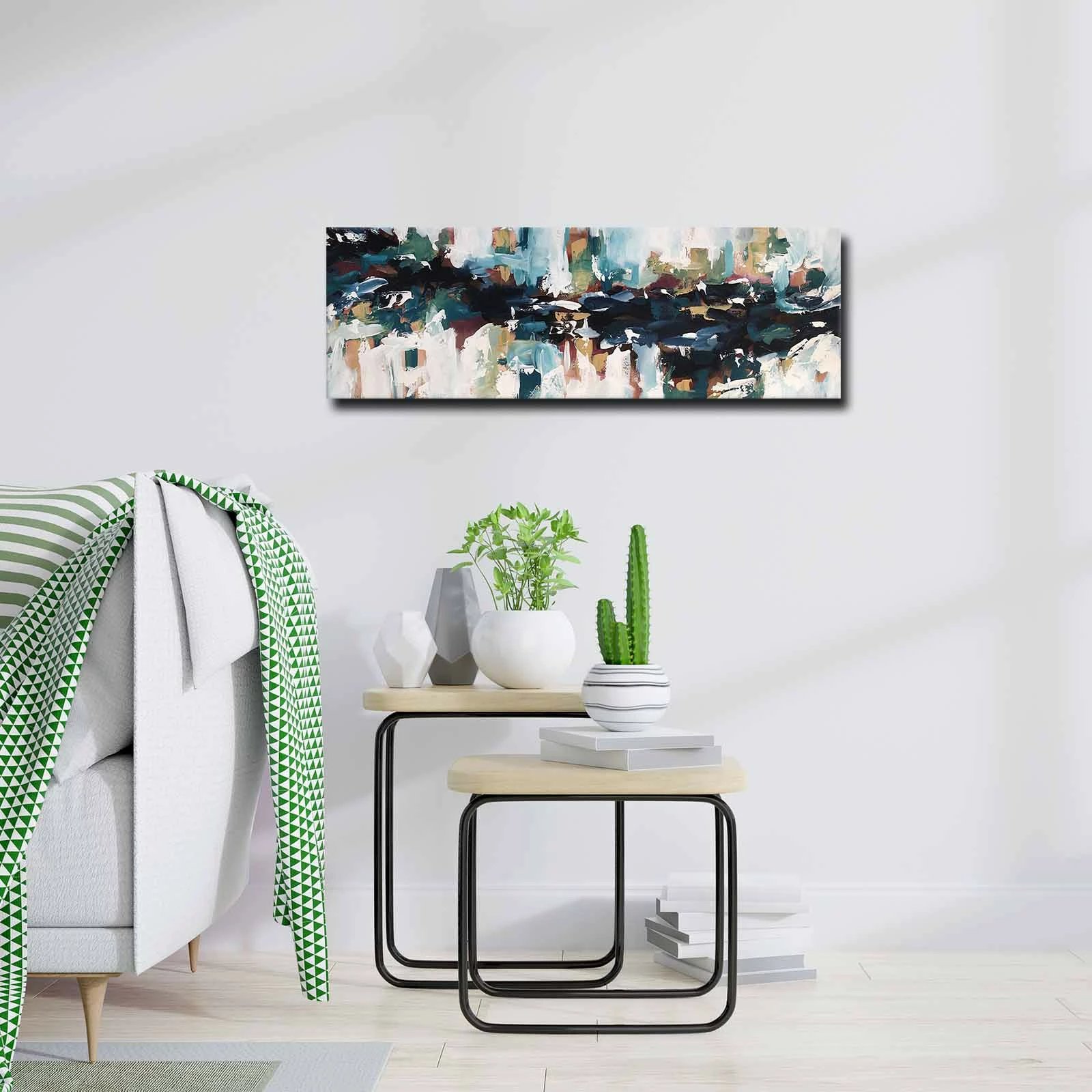 Pikturë dekorative në kanavacë, shumëngjyrëshe, Wallity 3090ABSC-016, 30x90cm