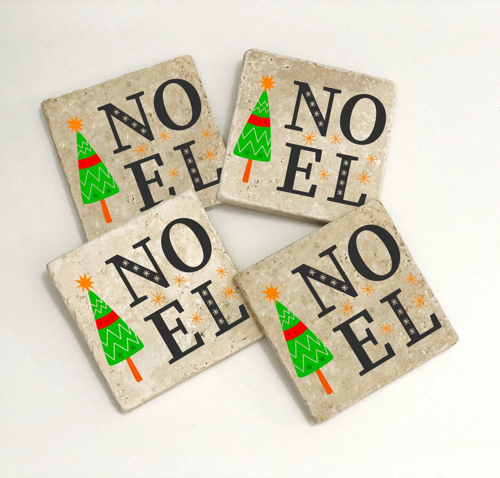 Nënstikana prej guri natyral, shumëngjyrëshe, set prej 4 copash, Hermia, TBA122381