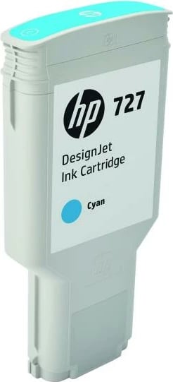 Kasetë boje, HP, 727 (F9J76A), 300 ml, Cyan