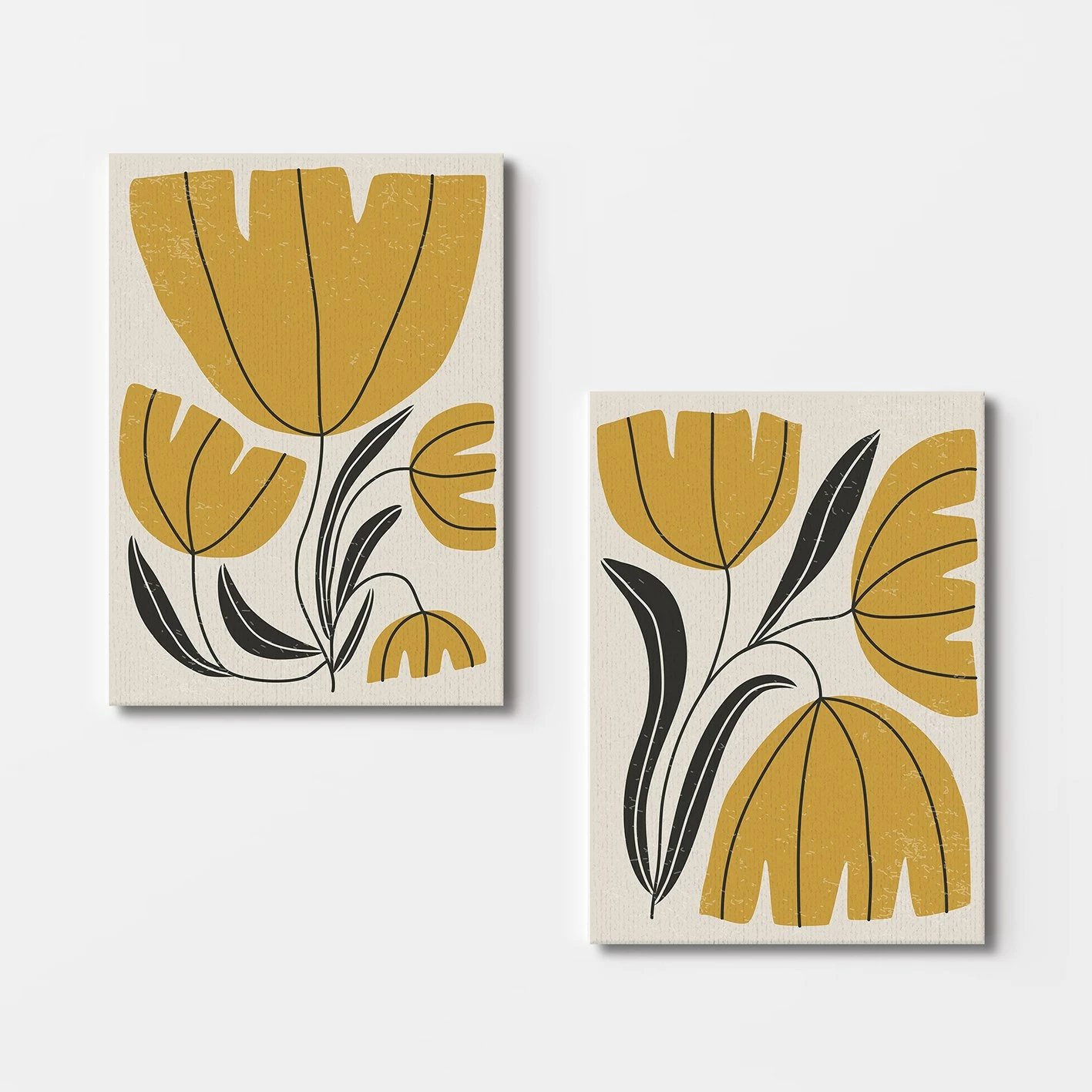 Pikturë dekorative në kanavacë (2 copë), Wallity, 2KNV4317, 70x100