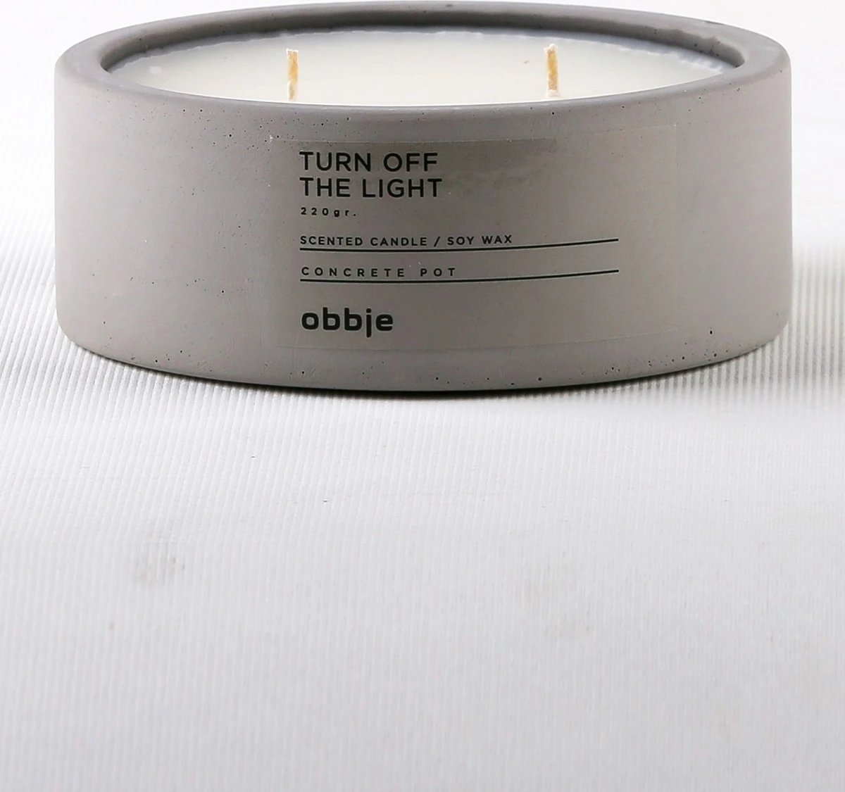 Qiri aromatik, enë betoni, ngjyrë gri, Aberto Design, Turn Off The Light Flat