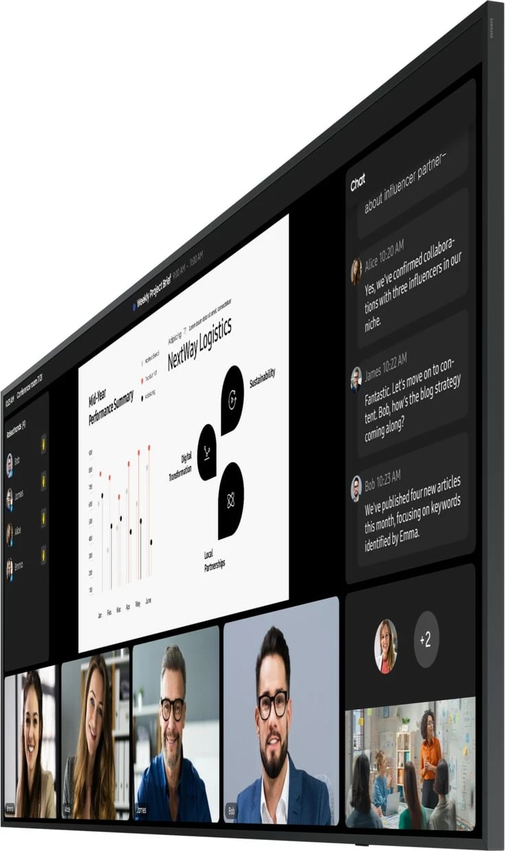 Ekran i madh Samsung QP105DX, 105 inç, 5K Ultra HD, 16GB, Wi-Fi, i zi