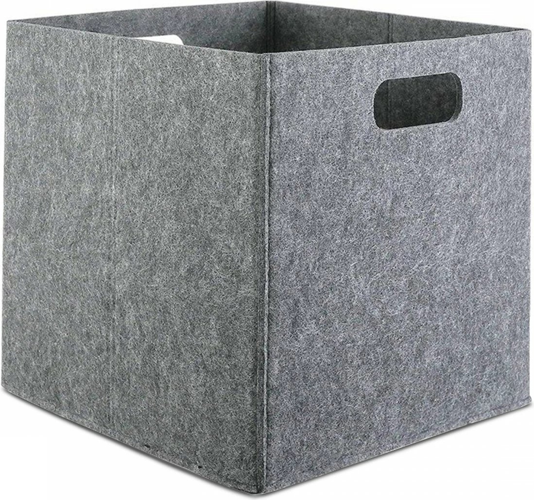 Shportë organizuese prej fëlti, gri, Aberto Design, HMY-6393, 30x30x30cm