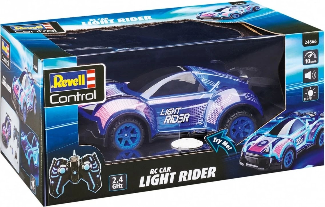 Veture me telekomandë Revell RC Light Rider, 1:16, e zezë/blu