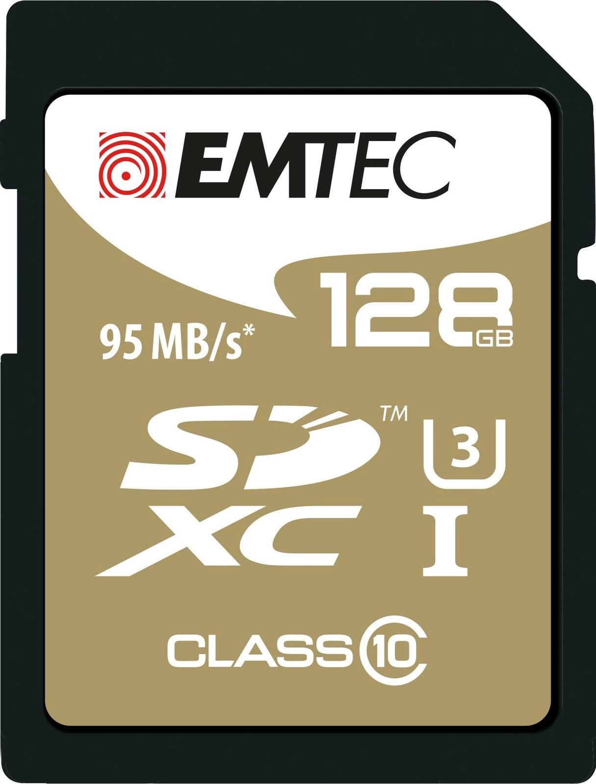 Kartelë memorie EMTEC ECMSD128GXC10SP, 128GB, SDXC, Class 10, e zezë
