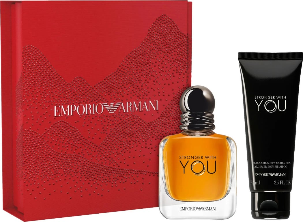 Set Eau de Toilette për meshkuj Giorgio Armani Stronger With You, 50ml + xhel dushi 75ml