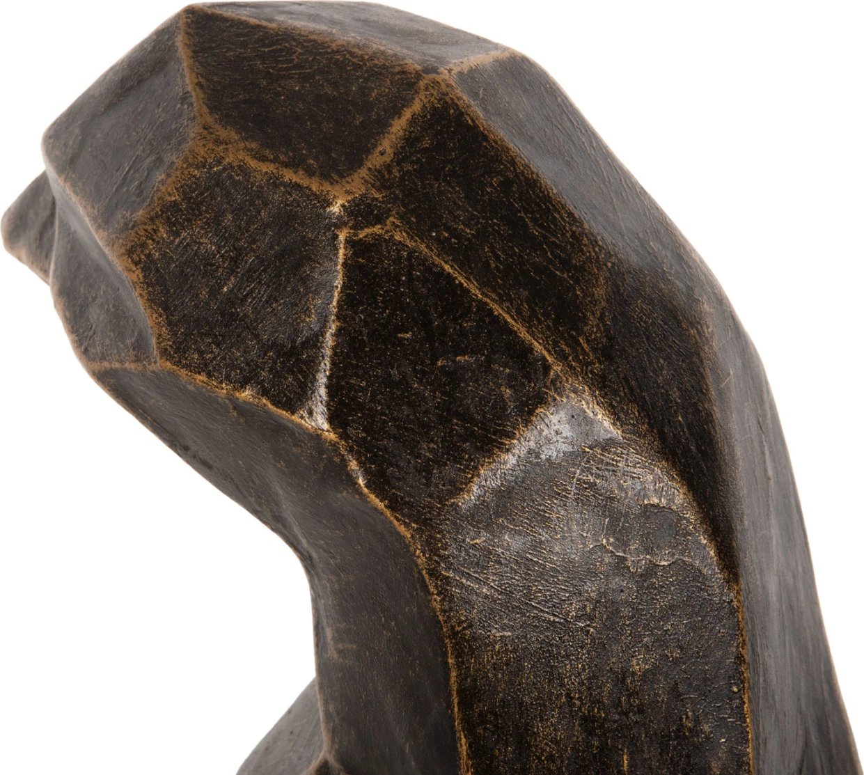 Dekor për dysheme, pinguin, ngjyrë patinë e zezë me detaje ari, FH7914, 45x45x100H cm