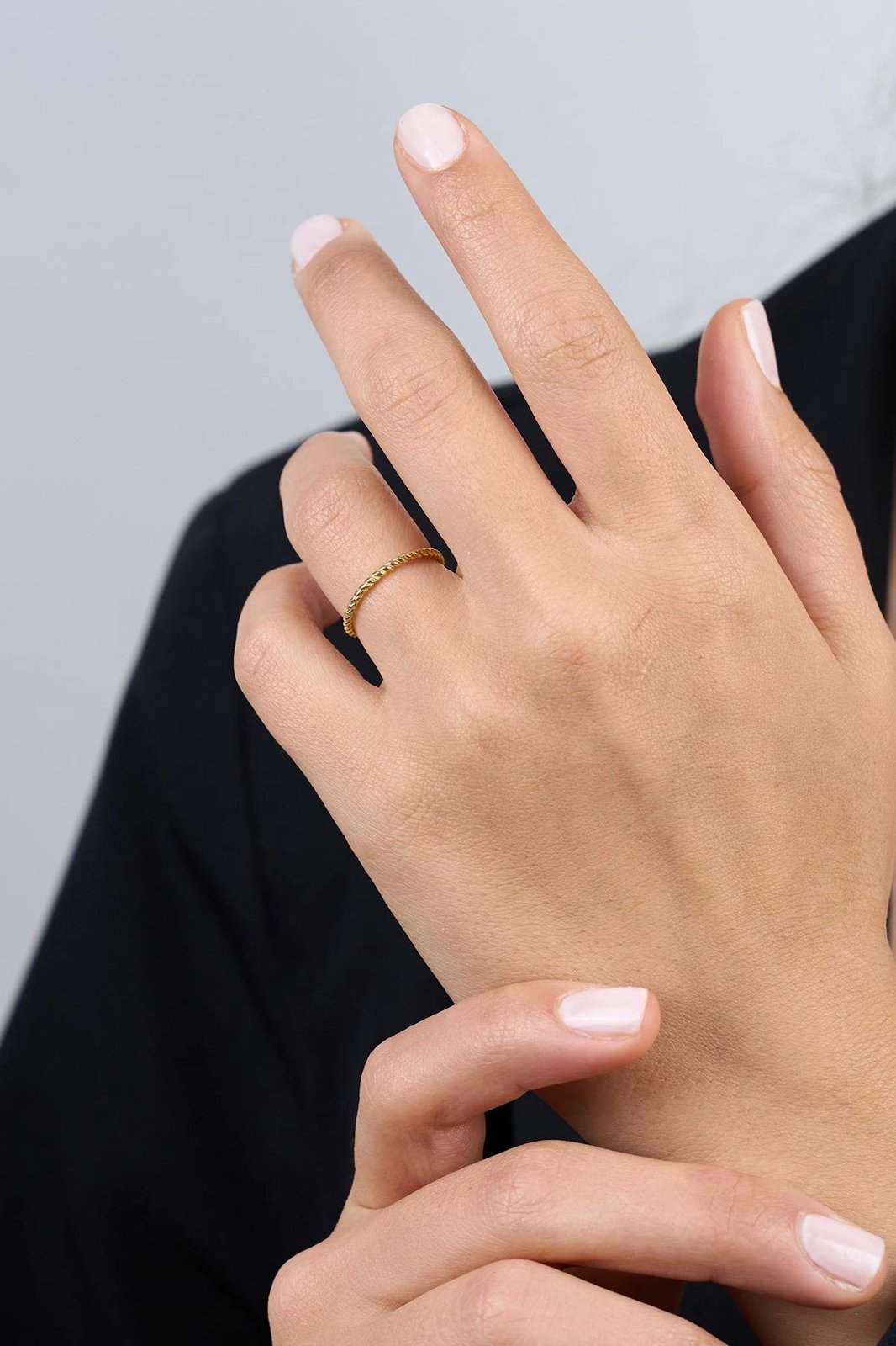 Unazë argjendi Elika, ngjyrë ari, FA182832A