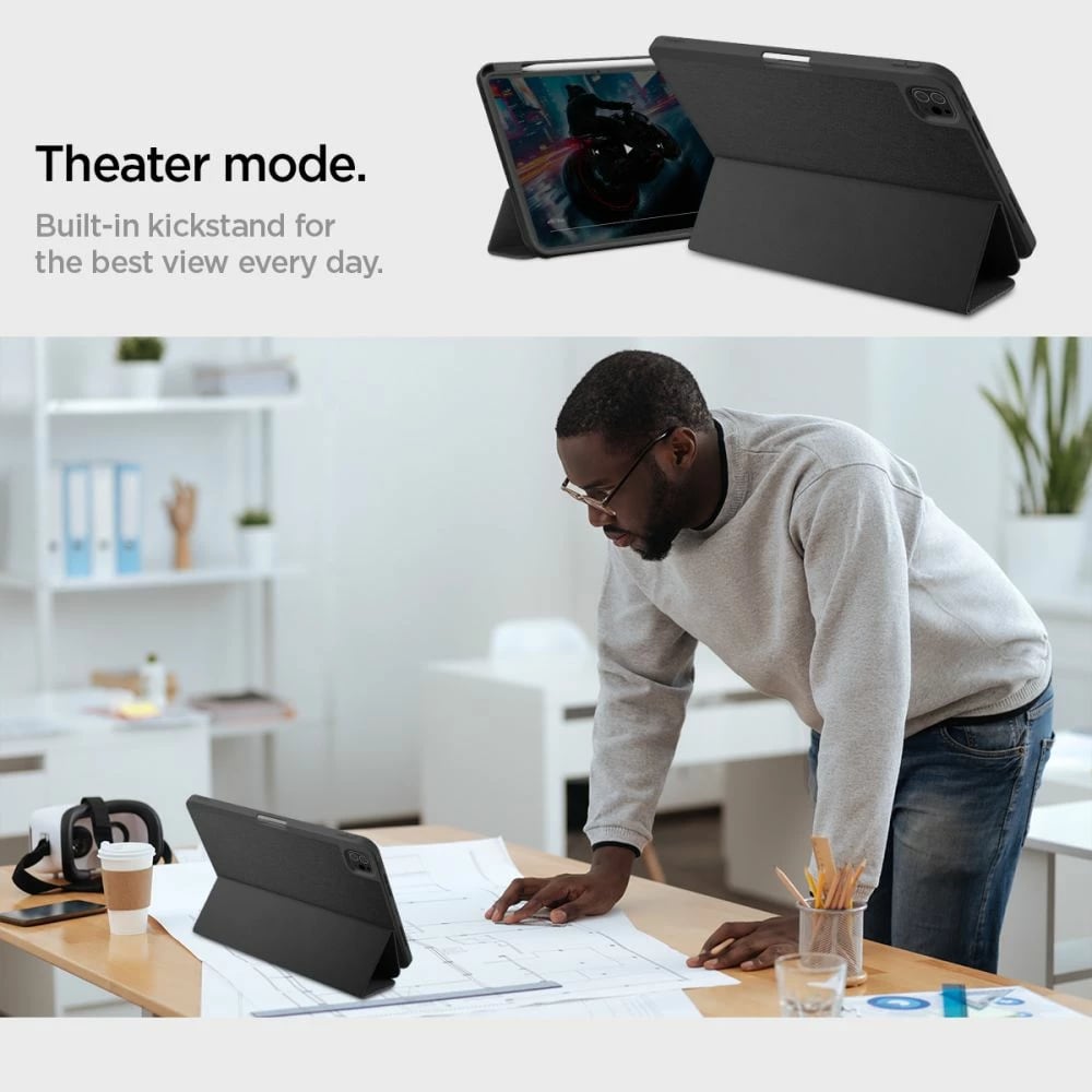 Mbështjellës Spigen Urban Fit për iPad Pro 11" (2024), i zi