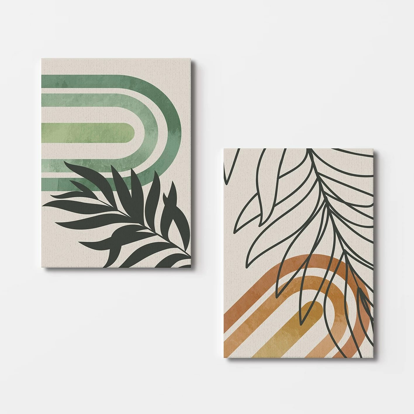 Pikturë dekorative në kanavacë (2 copë), Wallity, 2KNV4362, 50x70cm