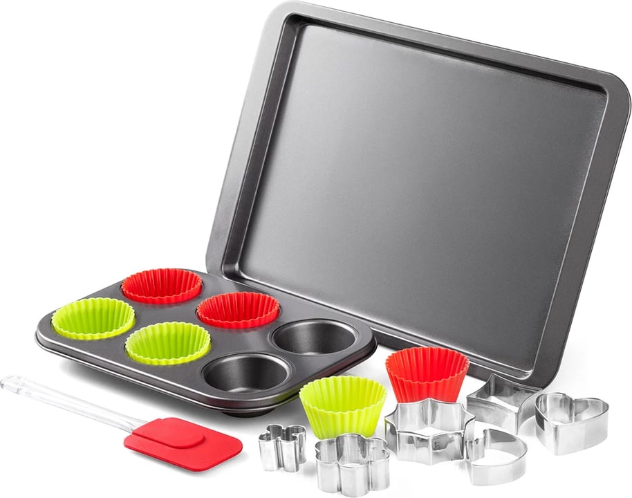 Set për pjekje Lamart LT3039, e zezë, 15 pjesë