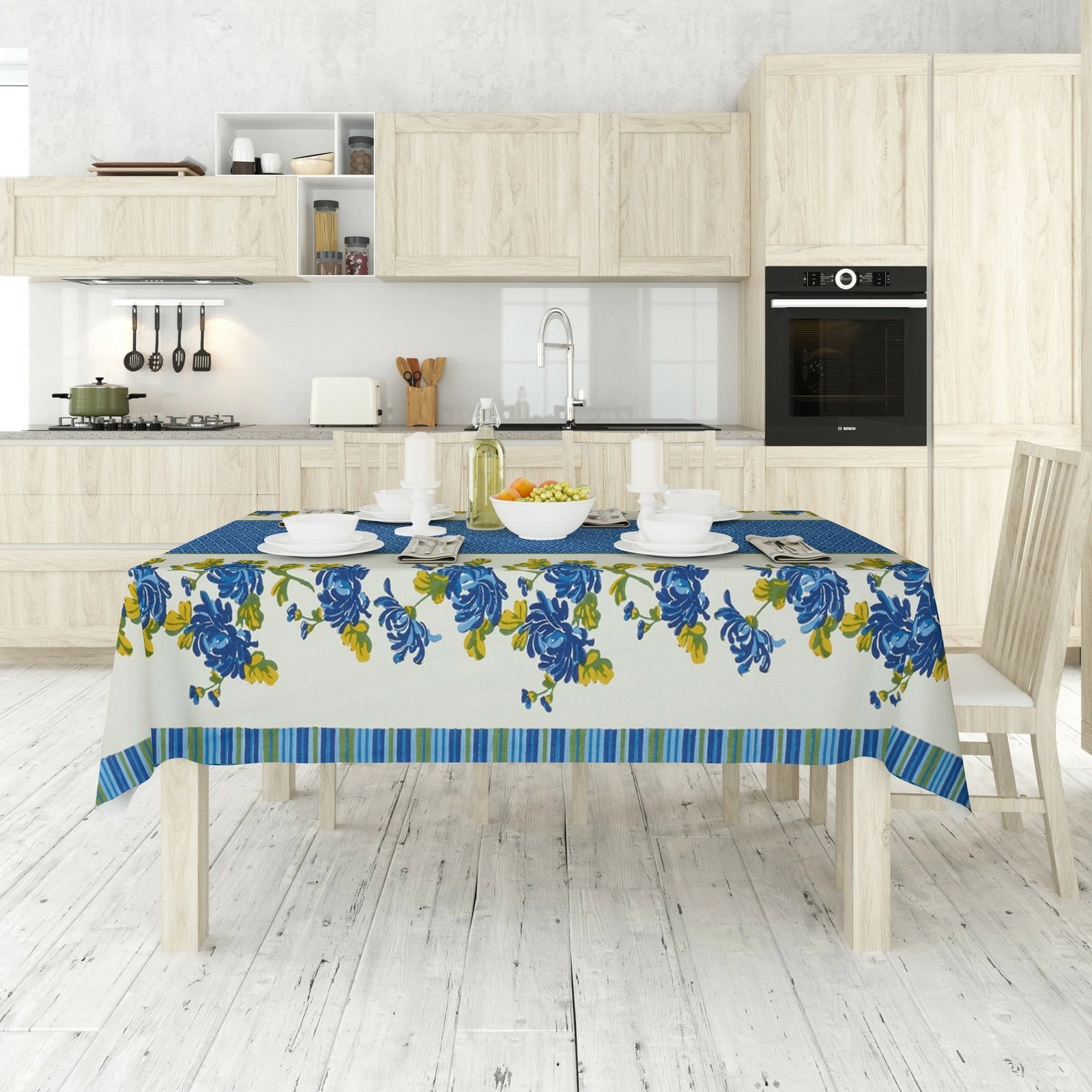 Mbulesë tavoline Hermia, shumëngjyrëshe, Asr-tblclt25-17, 140x300cm