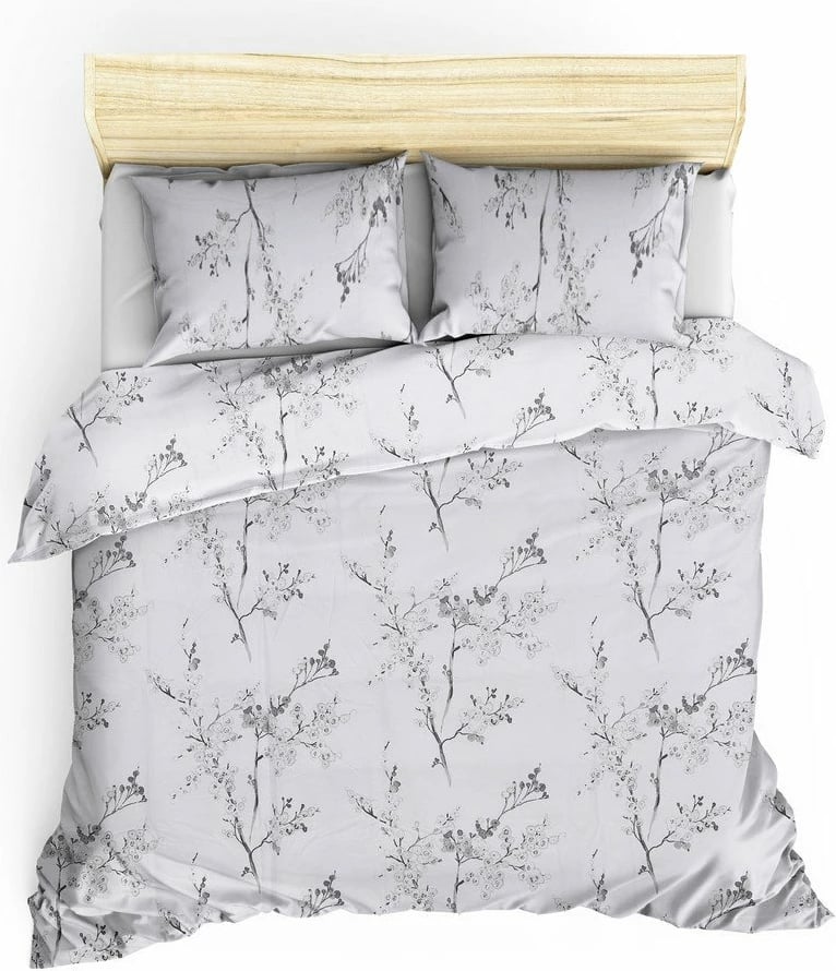 Set mbulesë për jorgan King Ranforce, L'essentiel, cikore - e bardhë, 3 pjesë