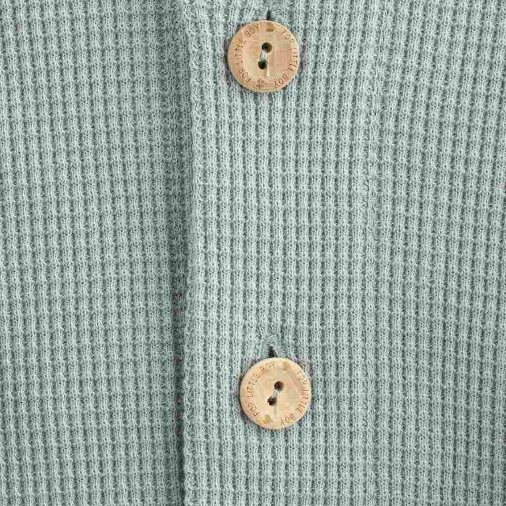 pallto bebe për vajza, New Baby, Laura, madhësi 80 (9–12m), pambuk 100%, gri