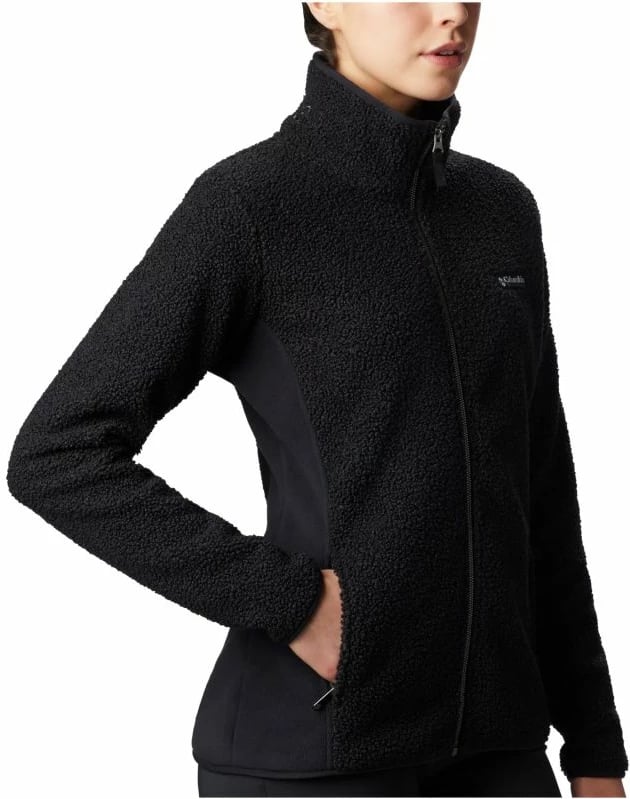 Duks Columbia Panorama Full Zip për Femra, i zi