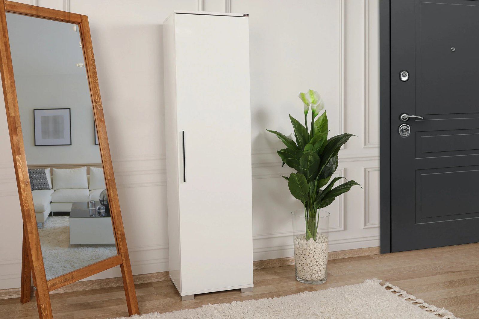 Dollap shumëpërdorimësh Hanah Home, Adr-405-Pp-1, ngjyrë e bardhë