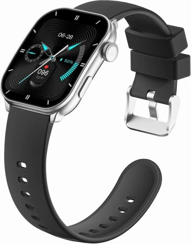 Smartwatch për femra Gravity, zi/argjendtë