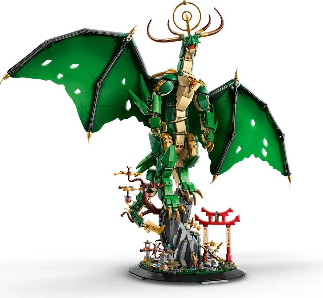 Set LEGO NINJAGO The Dragon Guardian 71847, me minifigurë, i gjelbër