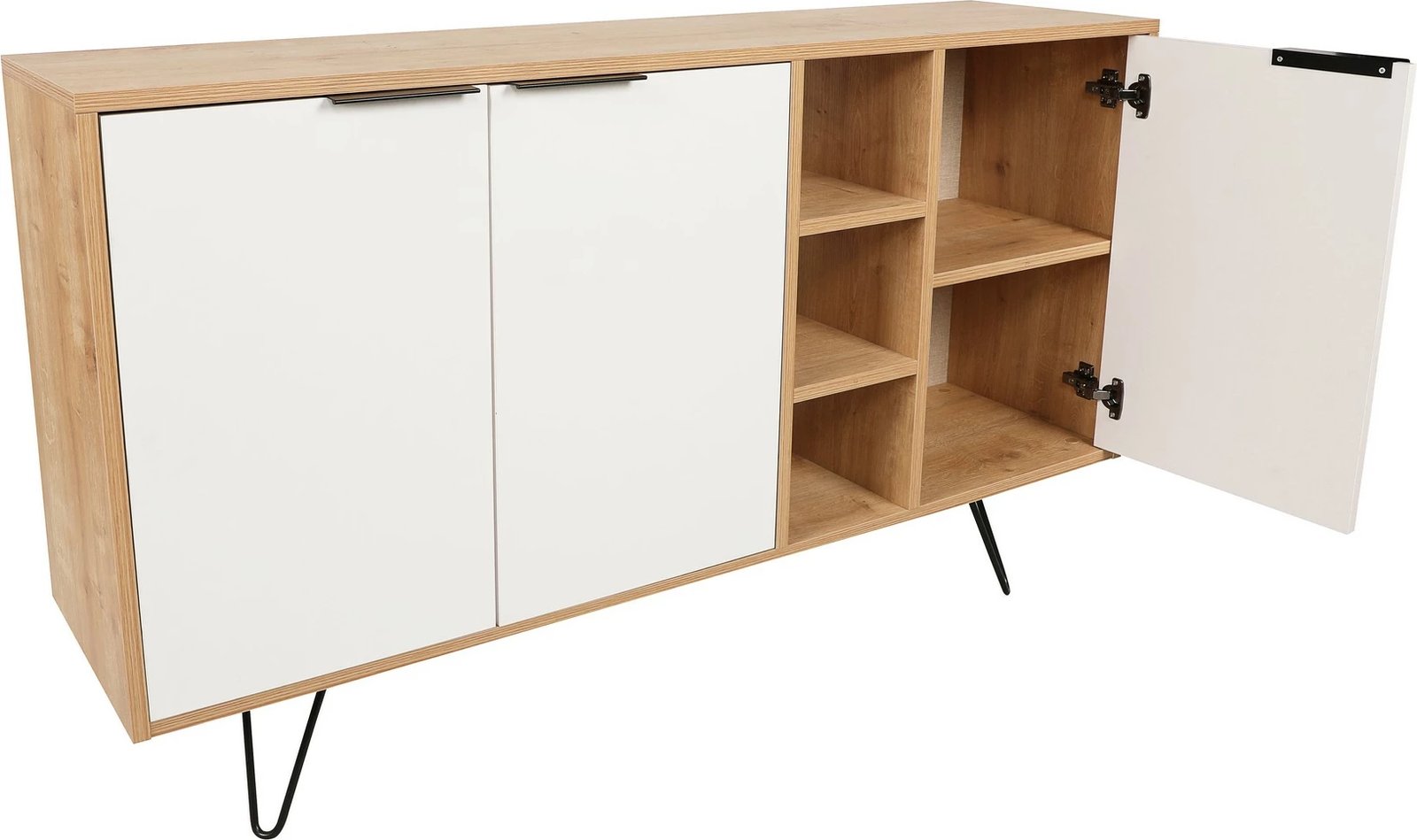 Konsol Skye Decor, Clara, ngjyrë lisi dhe e bardhë