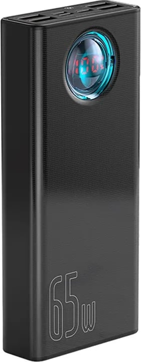 Powerbank Baseus Amblight 30000mAh, 65W, 4xUSB, USB-C, e zezë