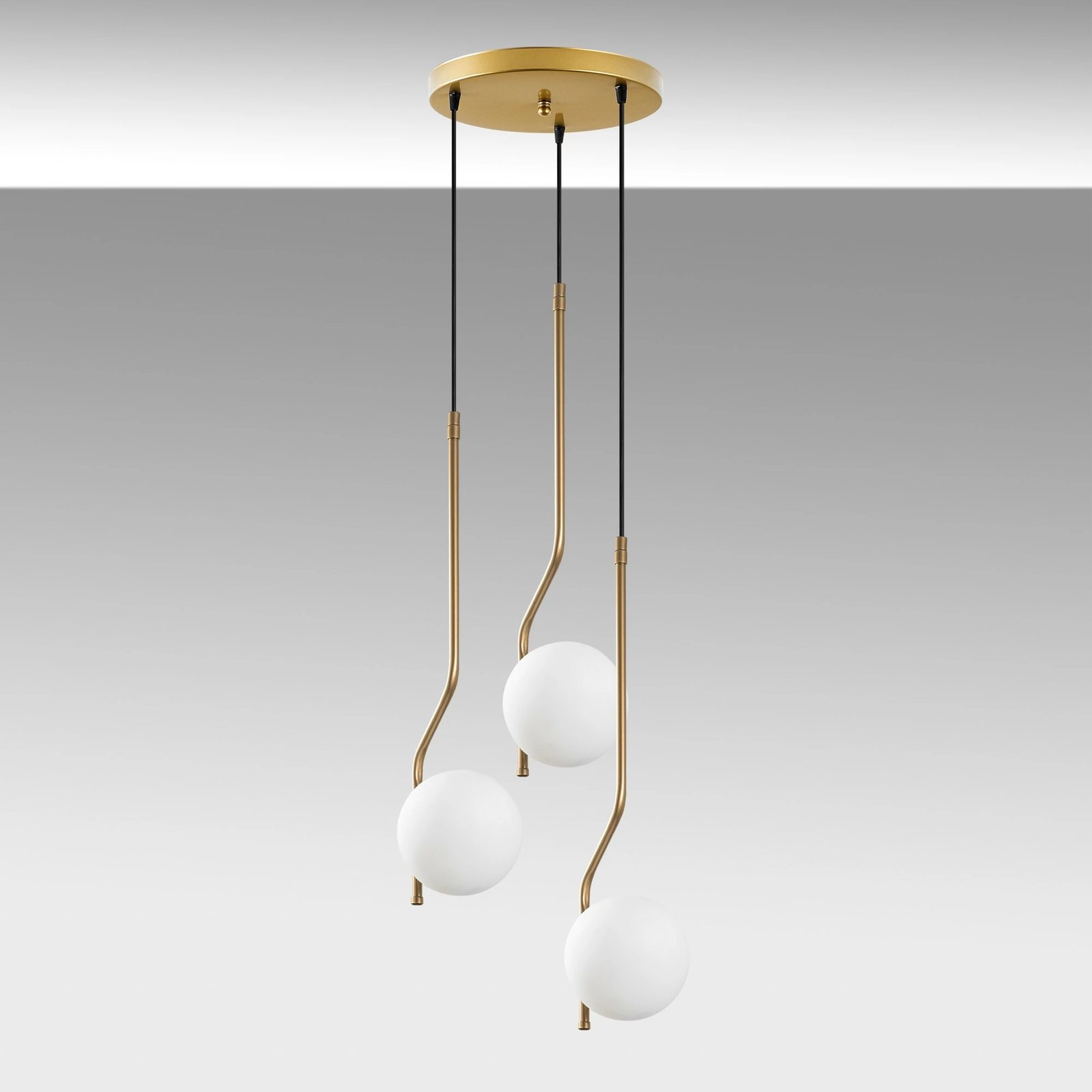 Llambë tavani Opviq Tulıp, ngjyrë ari, 35x35x110cm