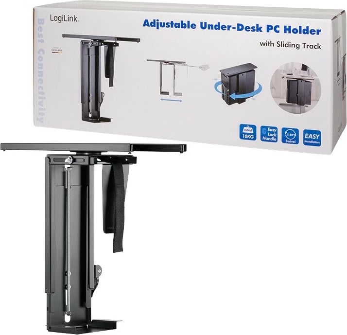 Mbajtëse tavoline e rregullueshme LogiLink EO0031 për kompjuter, e zezë