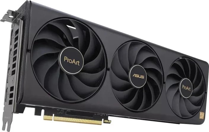 Kartë Grafike ASUS ProArt -RTX4080S-O16G, NVIDIA GeForce RTX 4080 SUPER, 16 GB GDDR6X, E zezë