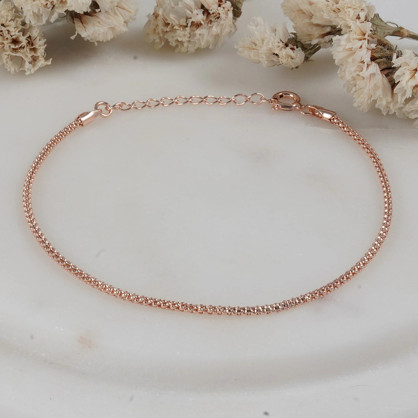 Byzylyk argjendi, ngjyrë rozë, Jumeon, 11297ROS