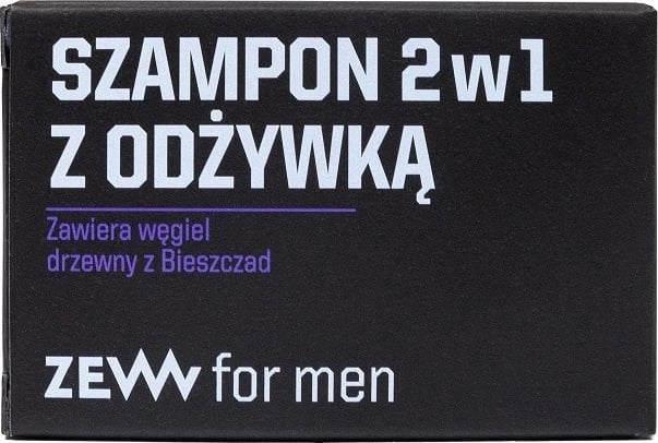 Shampon me balsam 2-në-1 për burra Zew For Men me qymyr nga Bieszczady, 85ml
