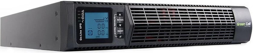 Kasë UPS Green Cell UPS14, 2000VA 1800W, për rack, LCD, E zezë Kasë UPS Green Cell UPS14, 2000VA 1800W, për rack, LCD, E zezë