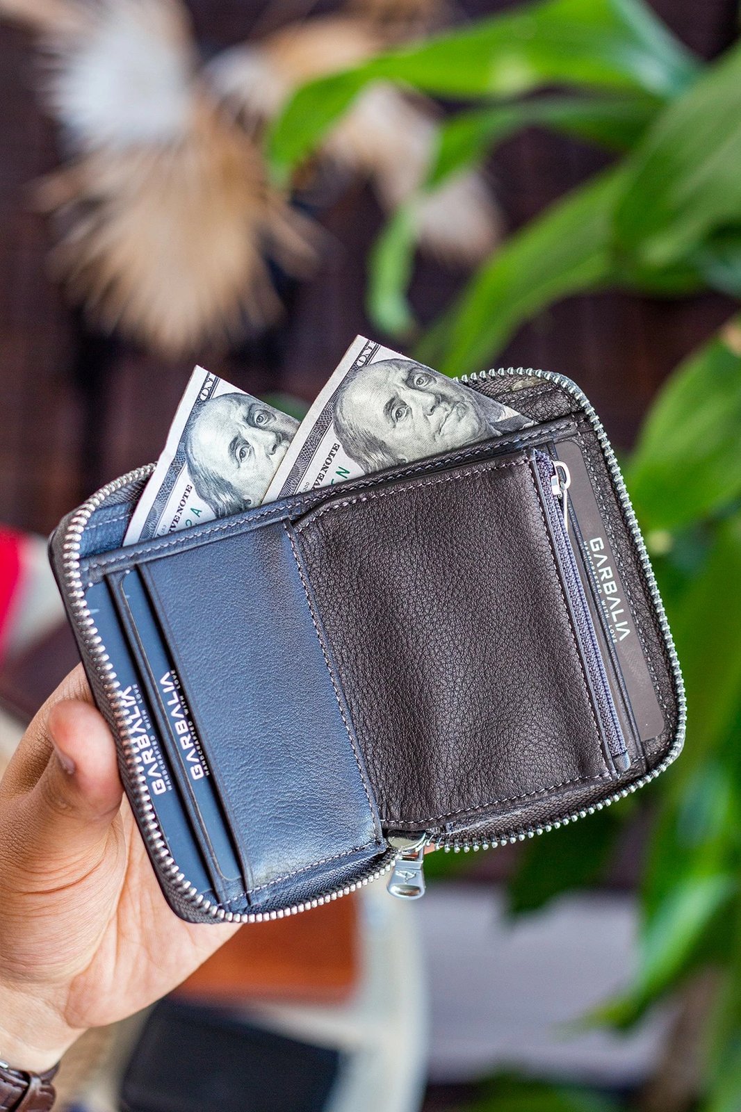 Portofol unisex Zoozie Bags Sydney, ngjyrë antracit