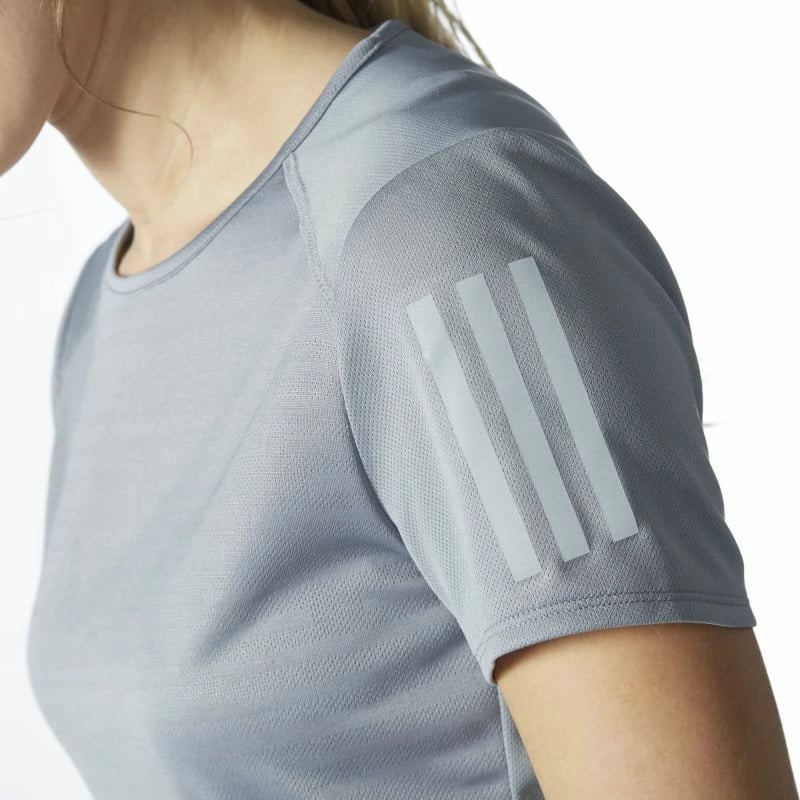 Adidas Response Bluzë me mëngë të shkurtra për femra, gri