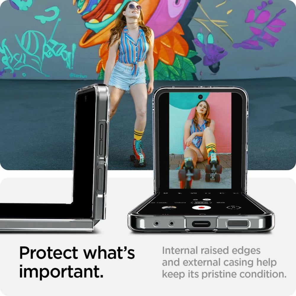 Mbështjellës Spigen AirSkin për Samsung Galaxy Z Flip 6, Transparent