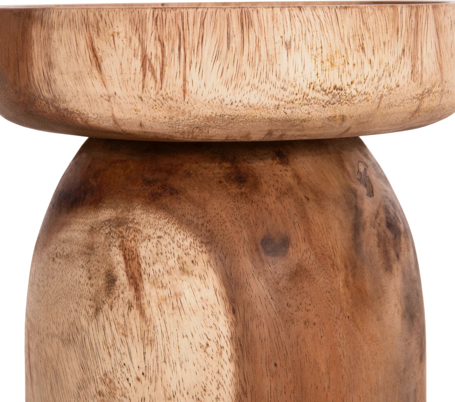 Tavolinë anësore LOKI, dru suar i fortë, ngjyrë natyrale, FH9899.11, 30x50cm