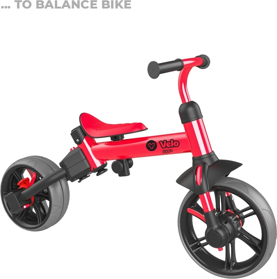 Biçikletë për fëmijë Yvolution Y Velo Flippa, e kuqe