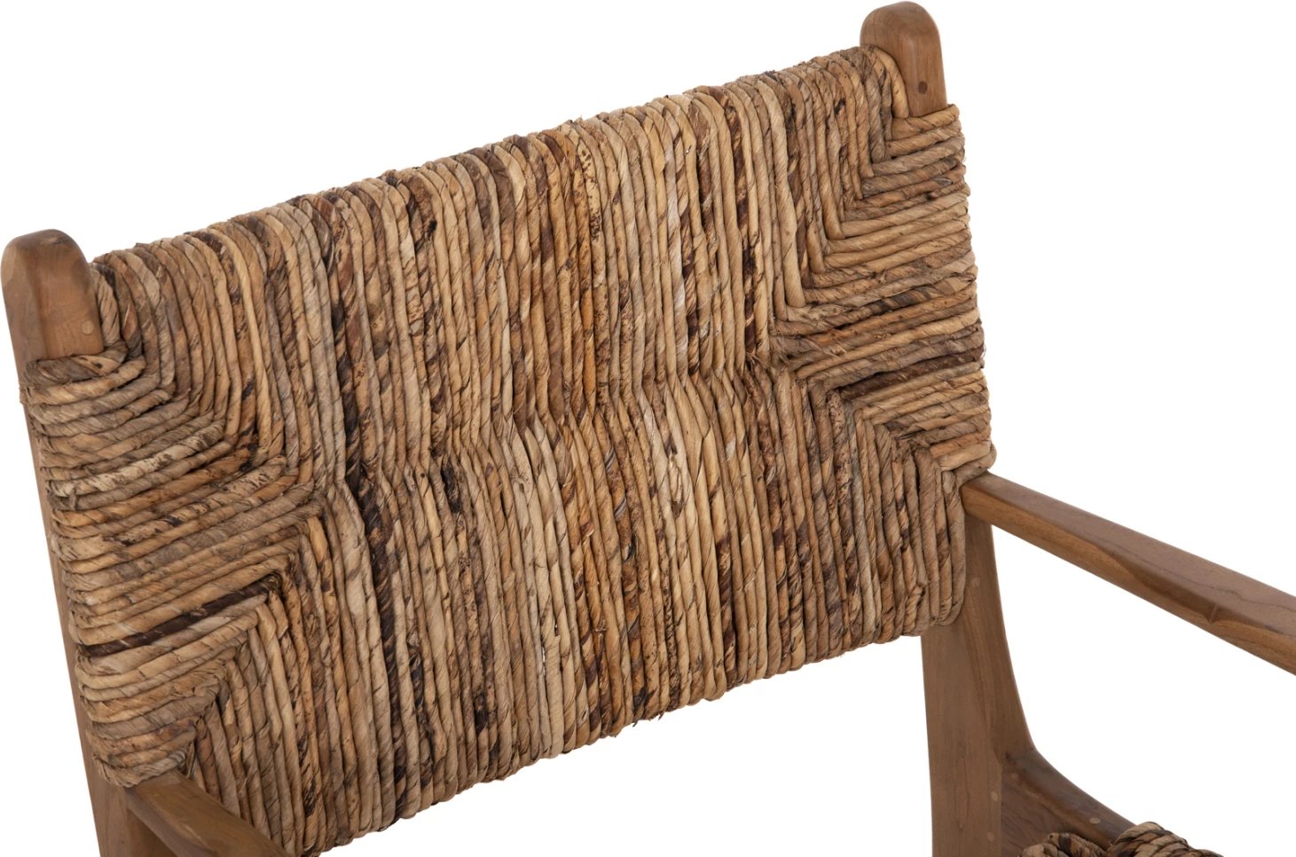 Karrige profesionale, dru teak dhe rush-matt, 57.5x59x87H cm, ΗΜ9400.11