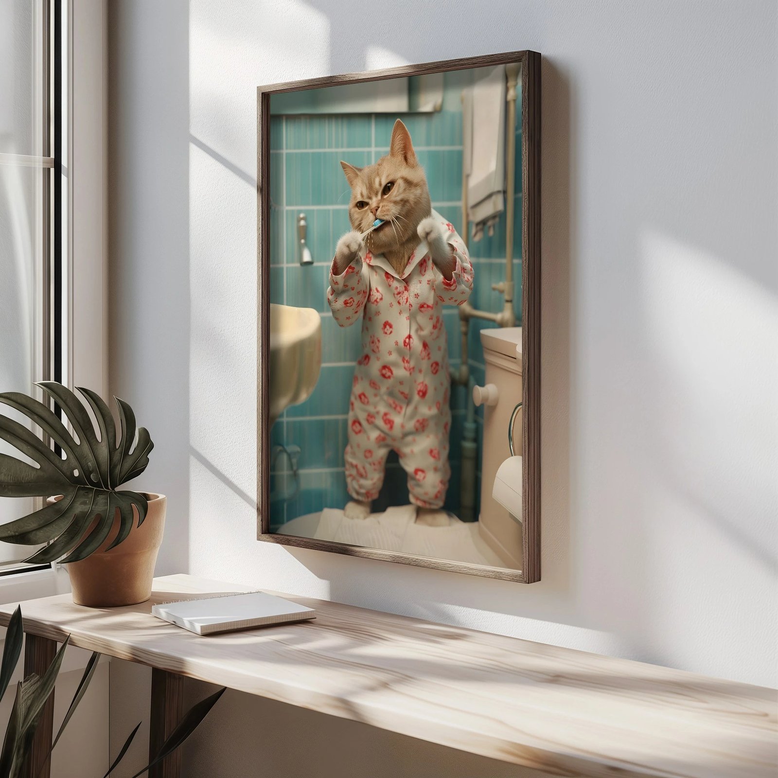 Pikturë dekorative me kornizë MDF, Wallity, HUM066, shumëngjyrëshe, 50x70x3.5cm