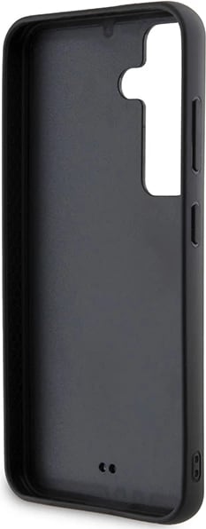 Mbështjellës Karl Lagerfeld Rhinestone Metal Logo për Samsung Galaxy S24, i zi