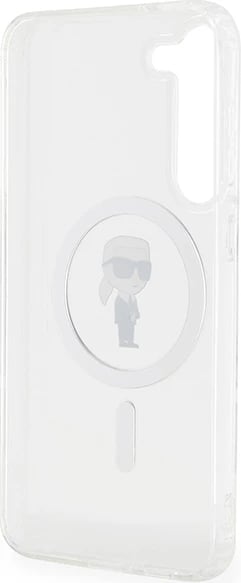 Mbështjellës Karl Lagerfeld IML Ikonik MagSafe për Samsung Galaxy S23+, Transparent