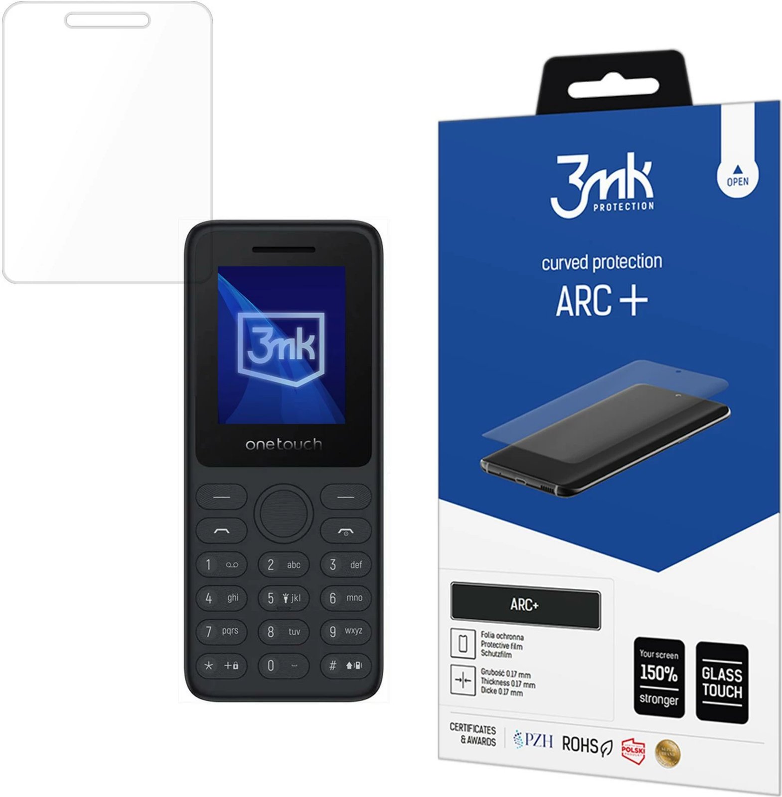 Folje mbrojtëse për ekran, 3mk Protection ARC+ për TCL onetouch 4021