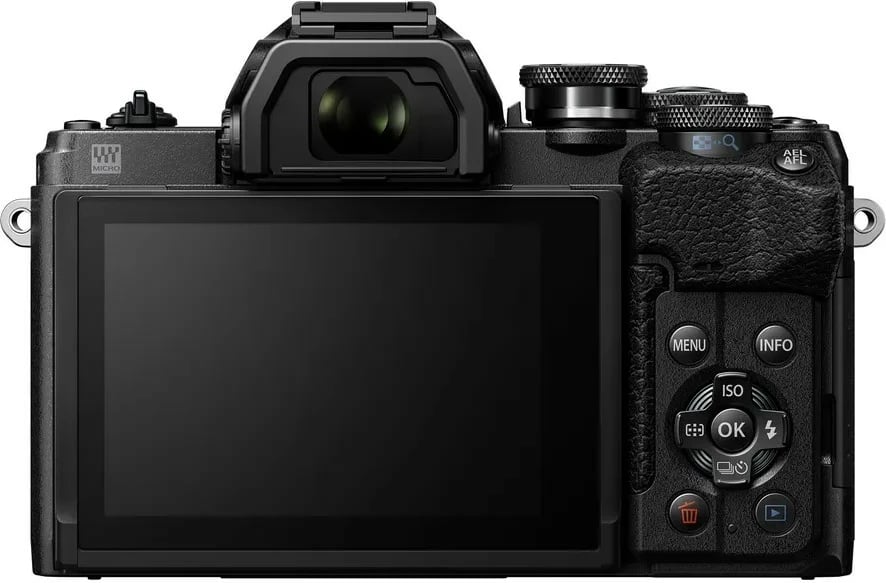 Aparat fotografik Olympus OM-D E-M10 Mark IV me objektiv 14-150mm f/4-5.6 II, i zi