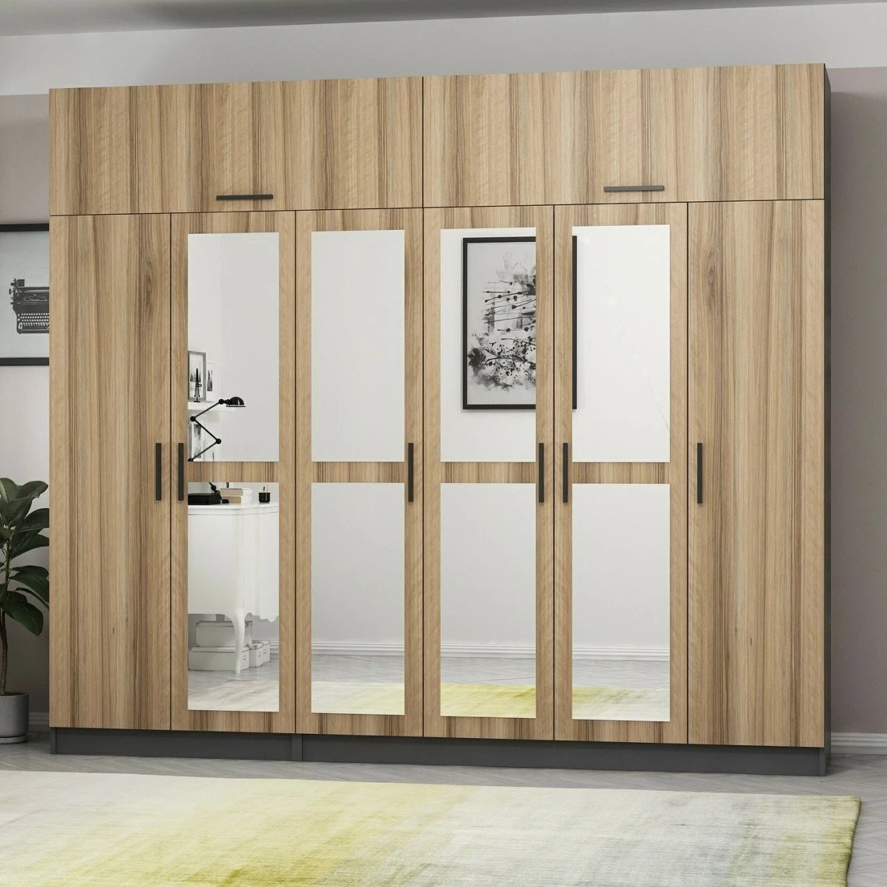 Dollap Skye Decor, ngjyrë arre, Kale - 5214