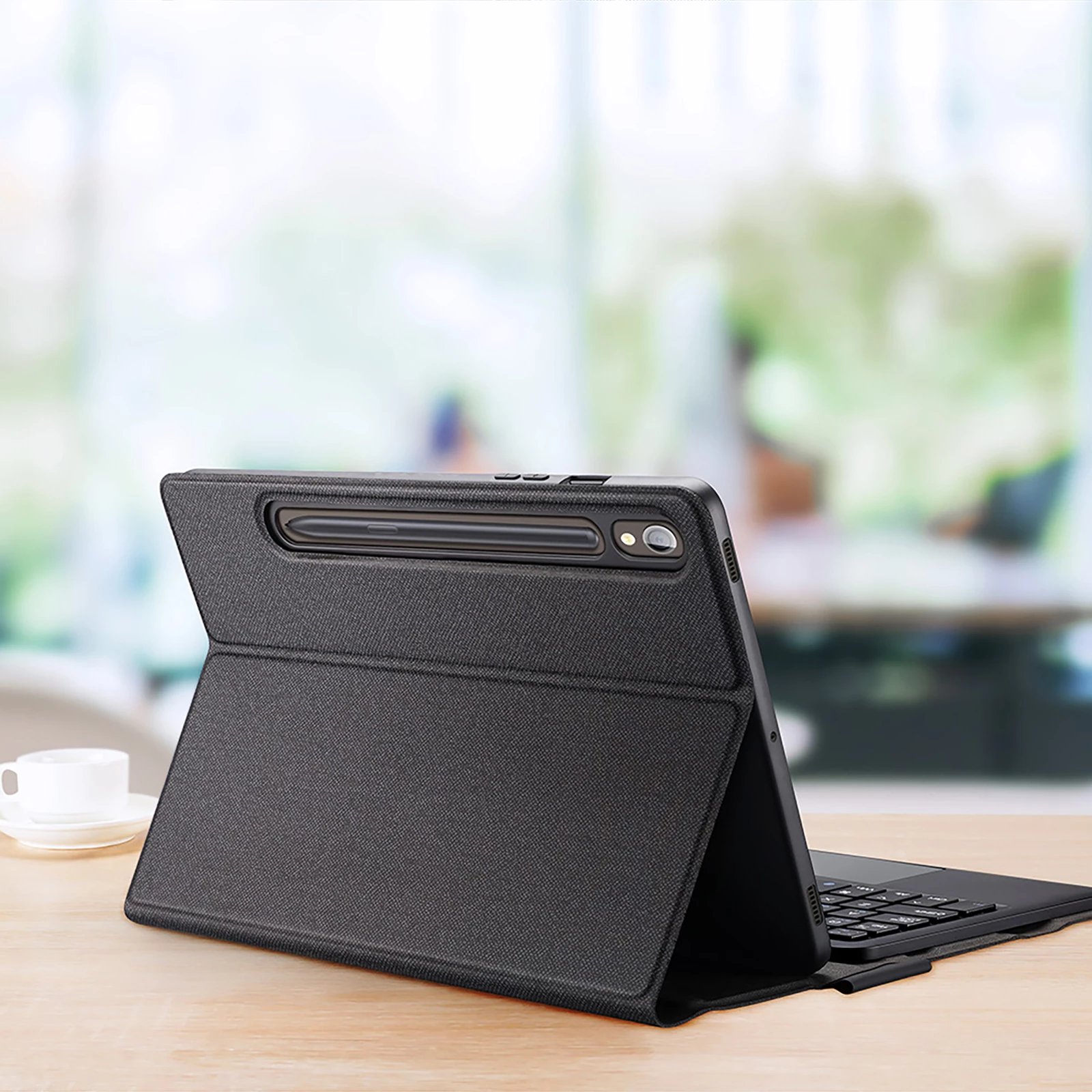 Mbështjellës me tastierë Bluetooth Dux Ducis TK Series për Samsung Tab S9, e zezë