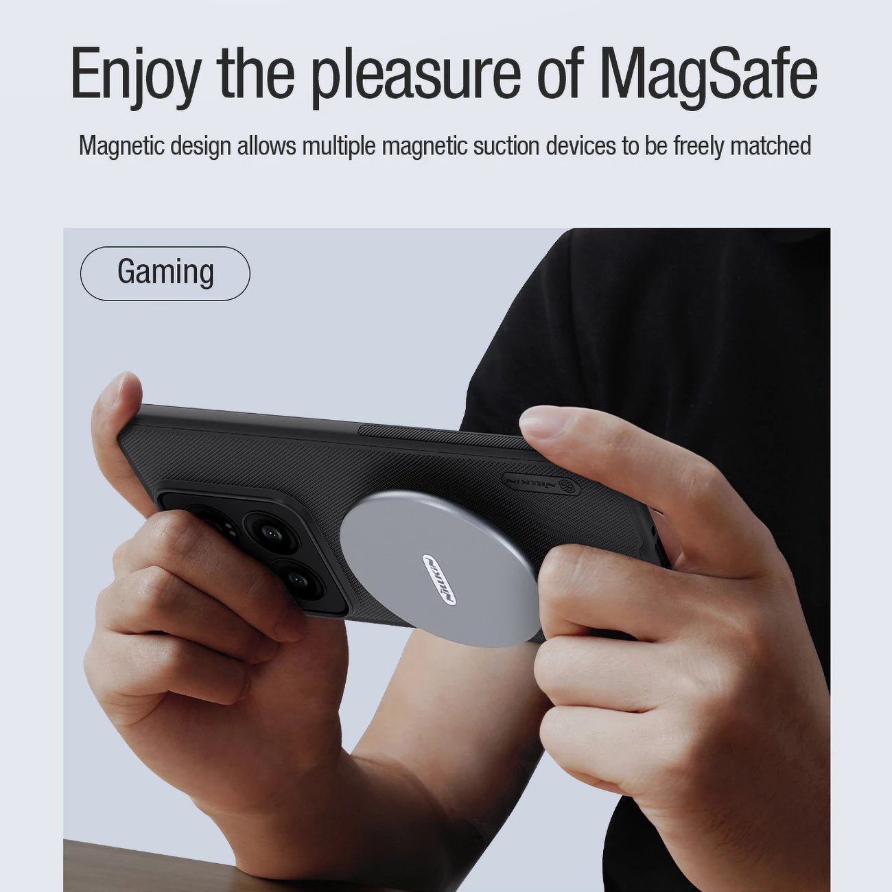 Mbështjellës Nillkin Super Frosted Shield Pro Magnetic për Xiaomi 14, i zi