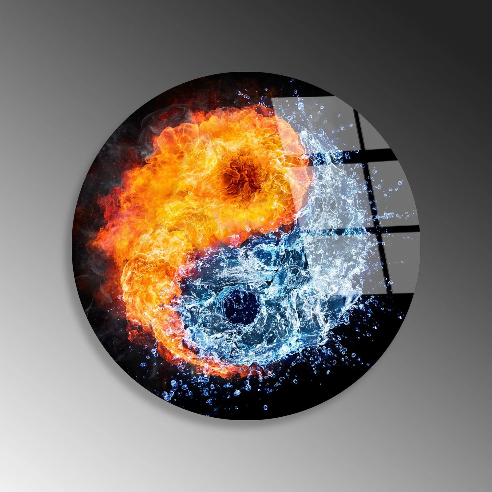 Pikturë dekorative prej xhami të temperuar, Wallity, UV-1142, shumëngjyrëshe, 30cm